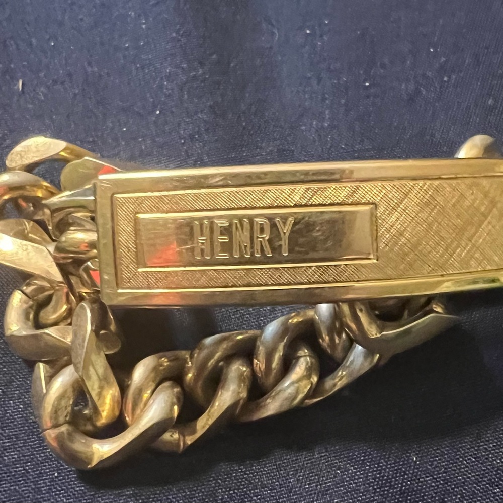 Vintage Men’s Speidel ID Gold Bracelet